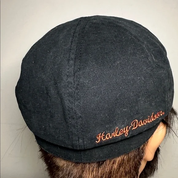 Harley-Davidson women’s short brim conductor black hat - Picture 3 of 8